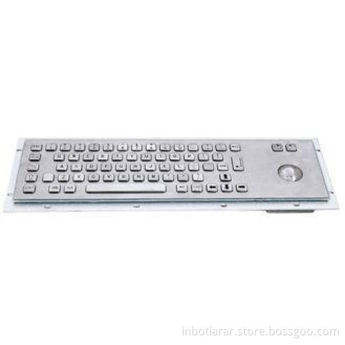 Custom Industrial Metal Keyboard With Trackball , USB or PS